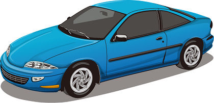 Blue Car (27375) Free EPS Download / 4 Vector